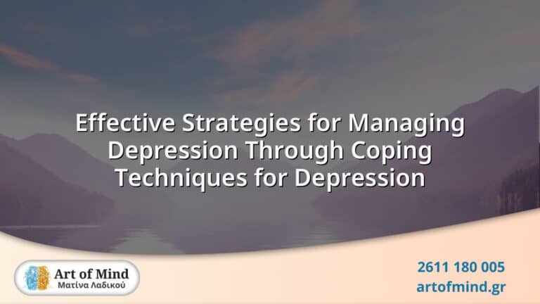 Illustration representing effective strategies and coping techniques for managing depression, highlighting psychological methods for resilience and emotional well-being.