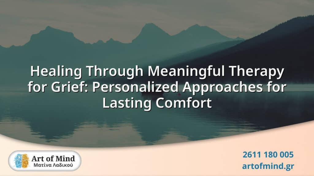 A serene and comforting therapy session environment focused on grief counseling, providing personalized therapeutic approaches to support healing and emotional resilience.