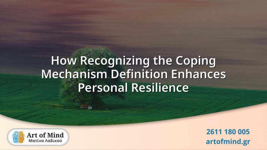 Illustration depicting the concept of coping mechanisms as adaptive psychological strategies enhancing personal resilience and emotional regulation in stressful situations