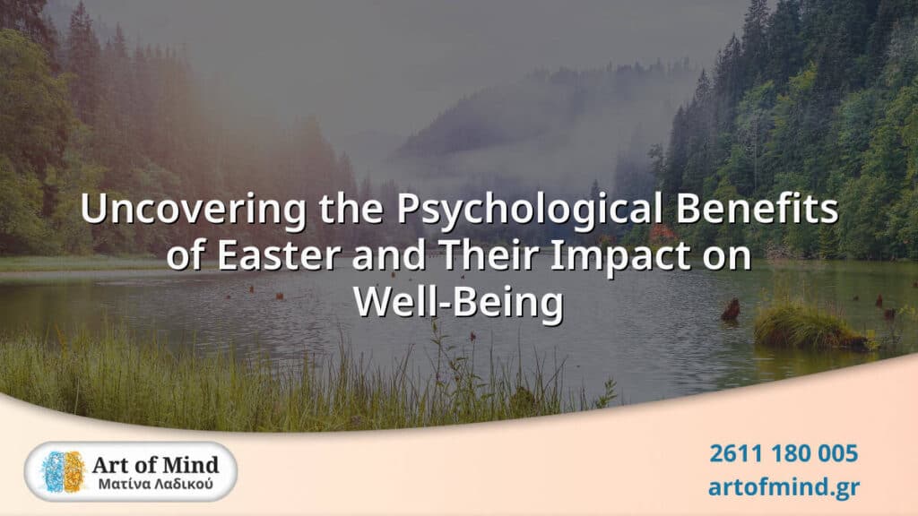 A thoughtful representation of the psychological benefits of Easter, illustrating how seasonal traditions can positively influence mental well-being and personal growth.