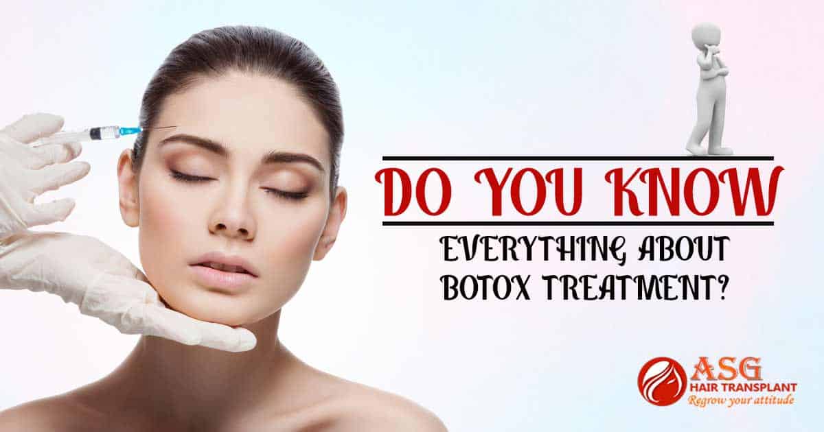 Vaccine injection into young woman's head for hair transplant at clinic.