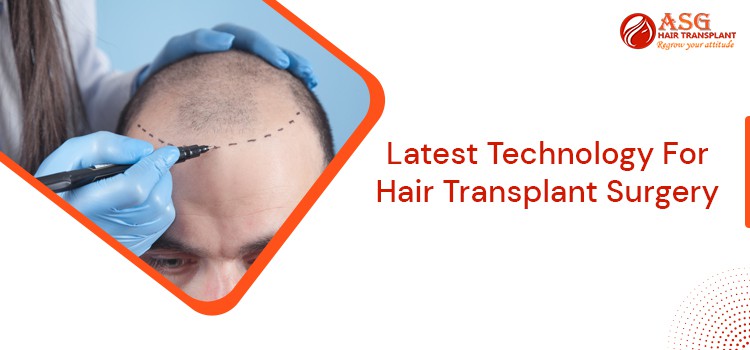 Enhanced vision of hair transplant procedure with advanced technology for hair restoration.