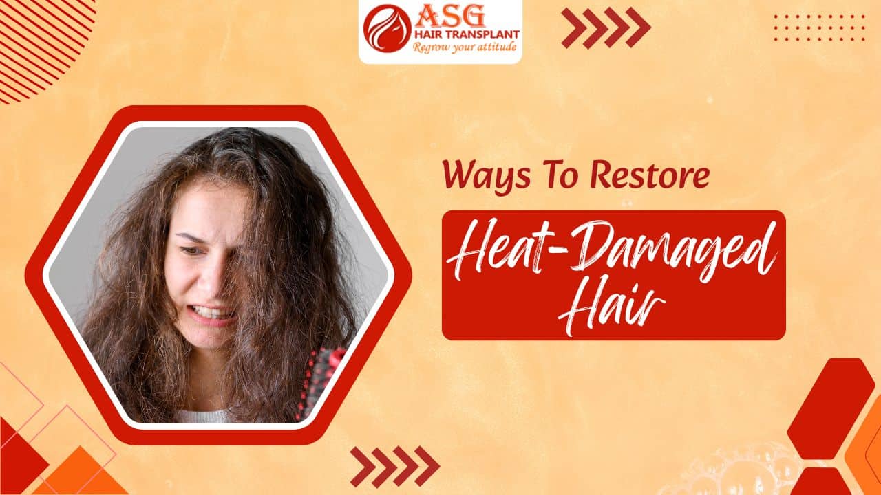 This Image Describe Ways To Restore Heat-Damaged Hair