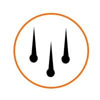 Thinning hair follicles with hair transplant procedure at ASG Hair Transplant Centre.