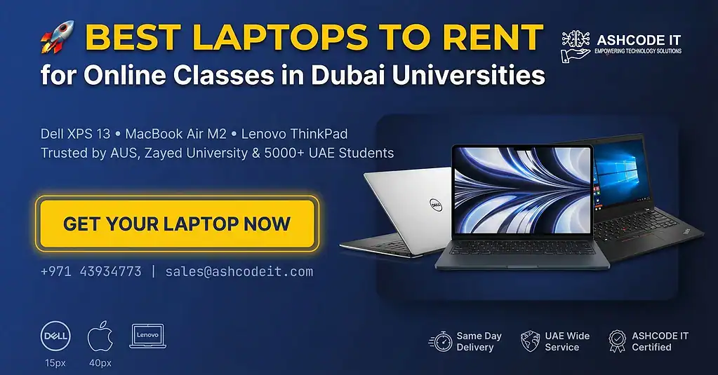 Best Laptops to Rent for Online Classes in Dubai