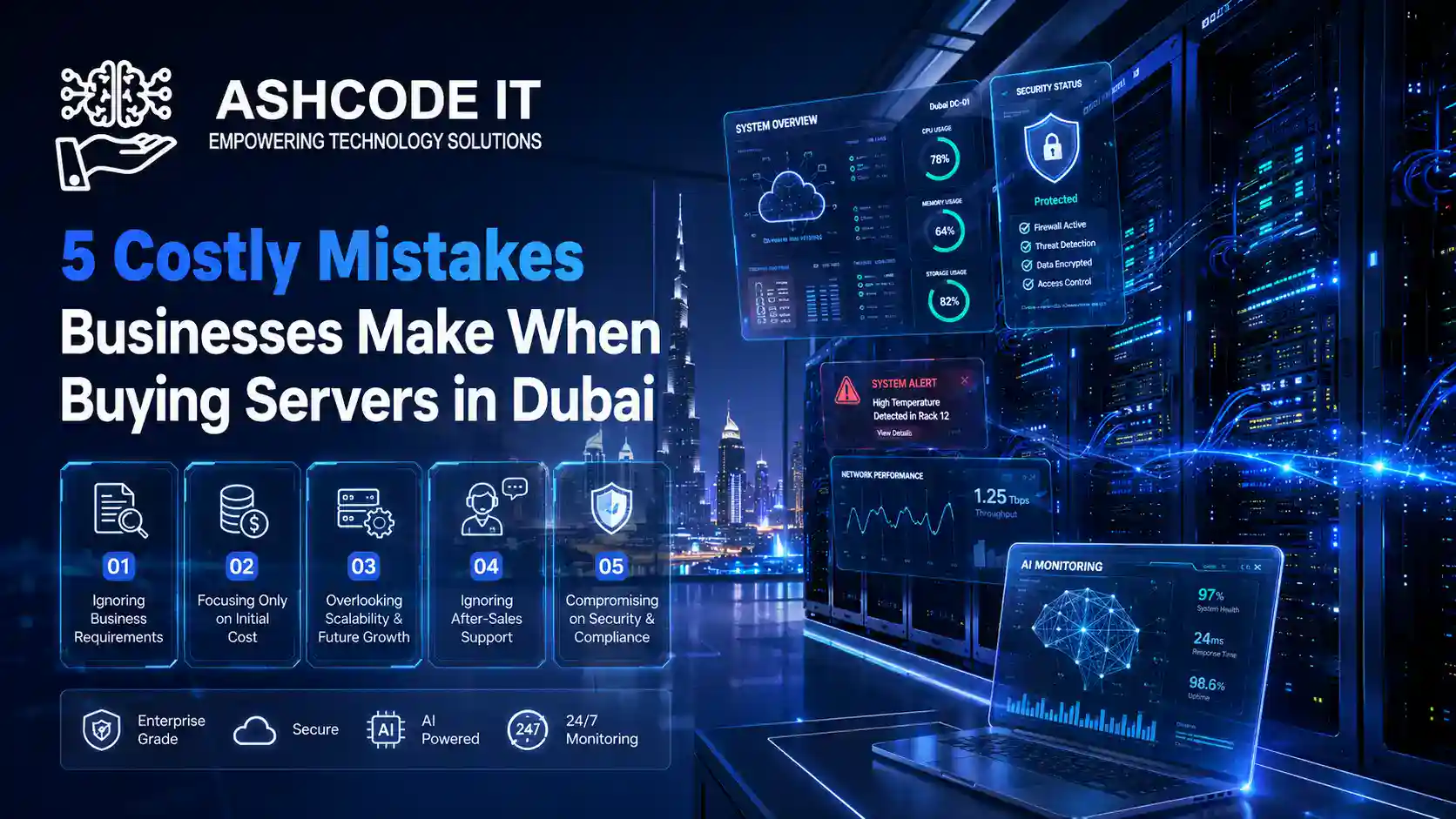 5 Costly Mistakes Businesses Make When Buying Servers in Dubai