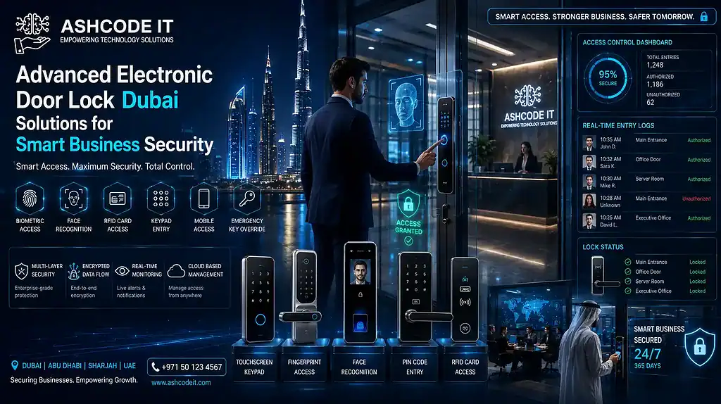 Electronic door lock in Dubai