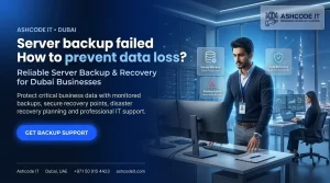Server backup failed