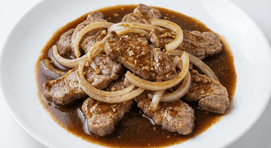 Easy Filipino Pork Steak (Bistek Tagalog)