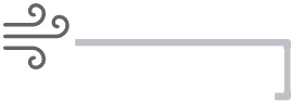 A decorative gray key with a swirling pattern on the bow and a long, straight shaft extending right.
