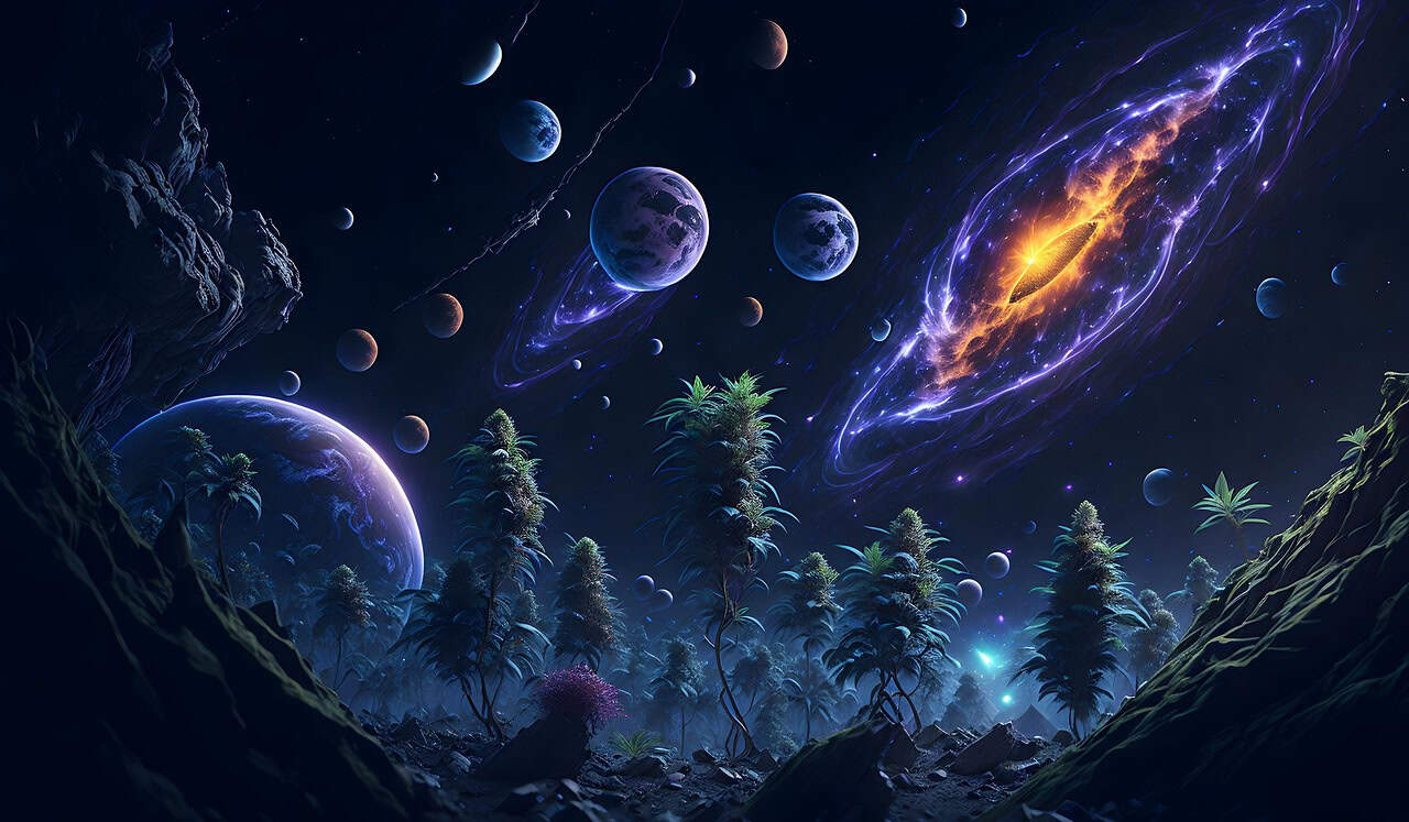 Planetary Alignment, futuristic, space, imagination, sci-fi, landscape, nature, galaxy, mountains, sky, stars, planet, universe, cosmos, ai generated, wallpaper, galaxy, galaxy, planet, planet, planet, night sky, planet, planet, ai generated