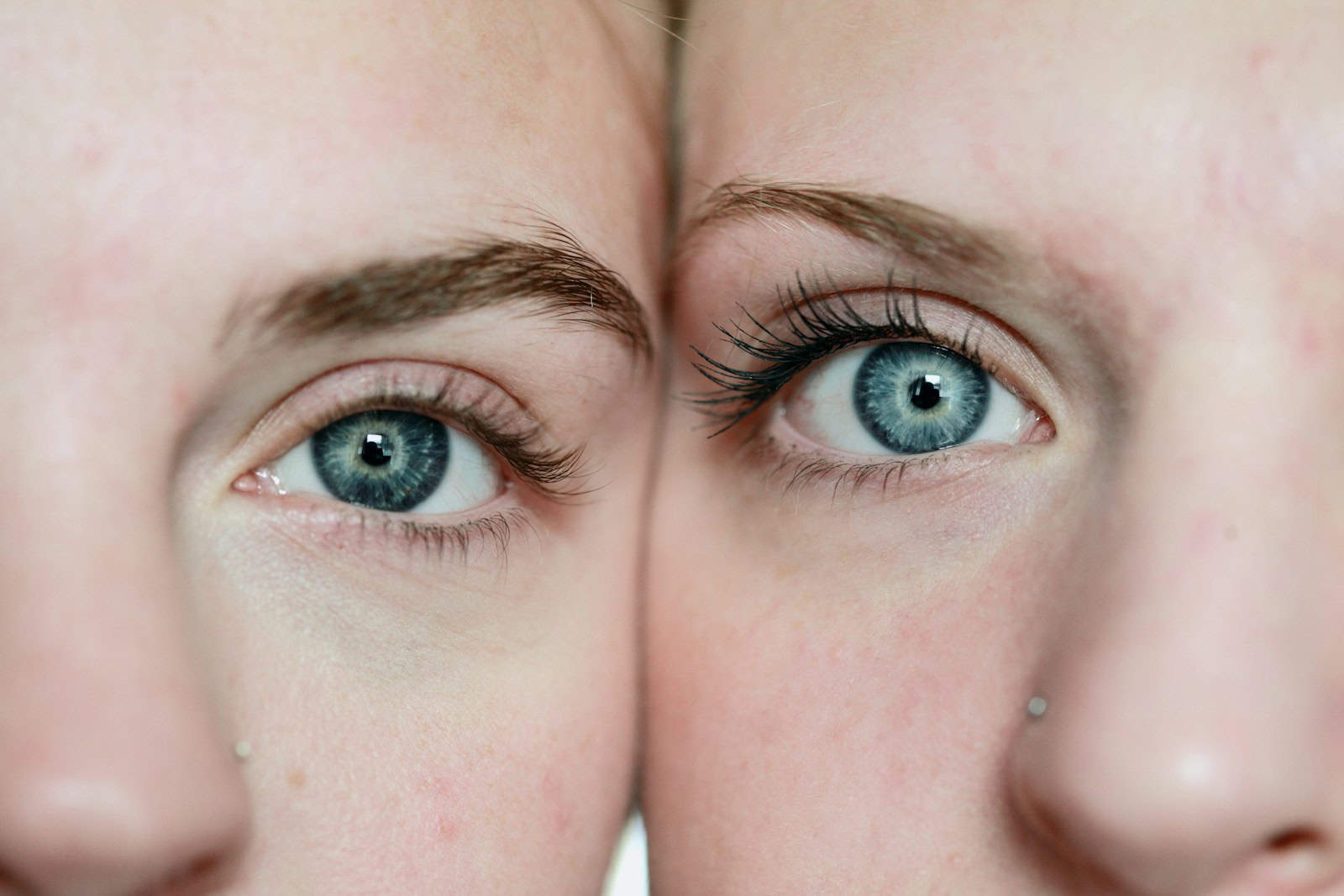 zodiac signs, 
photo of woman's face reflection