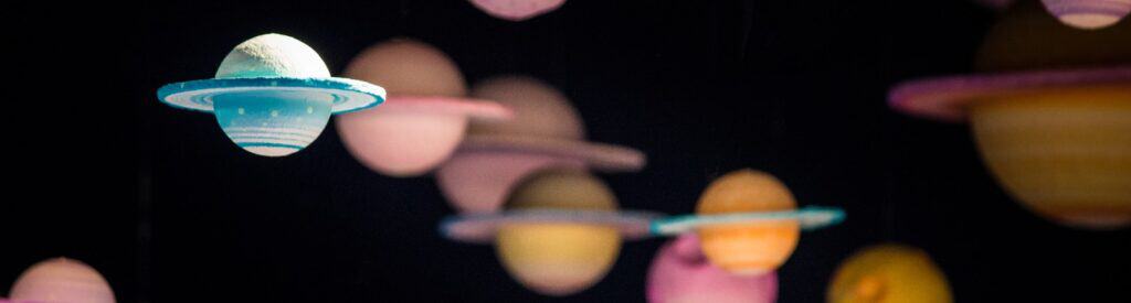 assorted planet decor