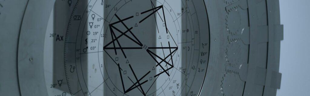 a close up of a clock on a wall