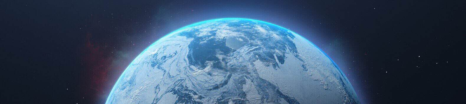 a planet in space