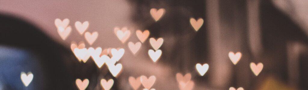pink heart lights decors