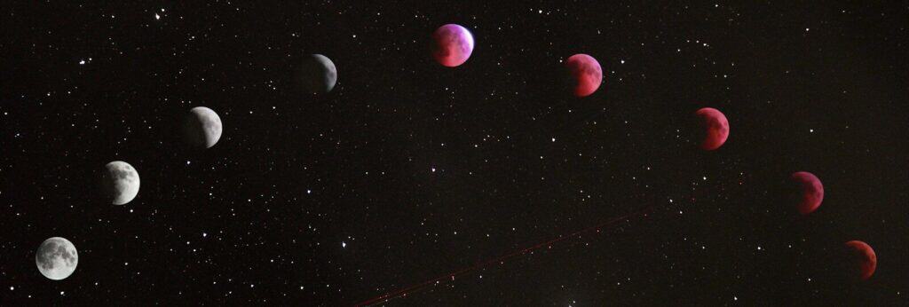 Lunar eclipse illustration