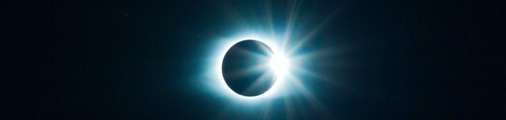 digital wallpaper of eclipse
