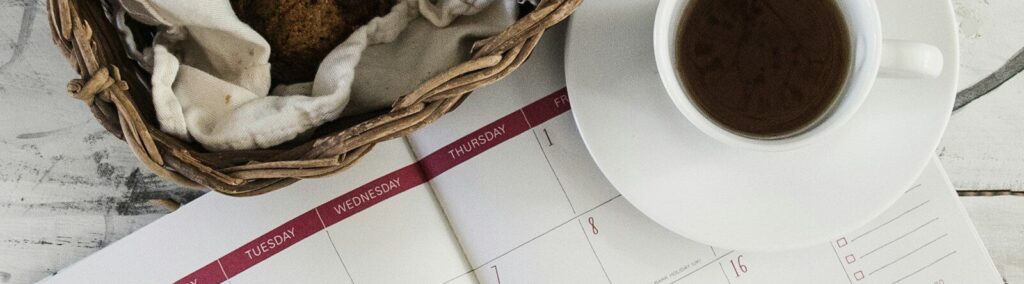 brown wicker basket on white table