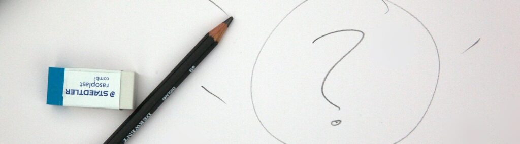 black pencil on white printerpaper