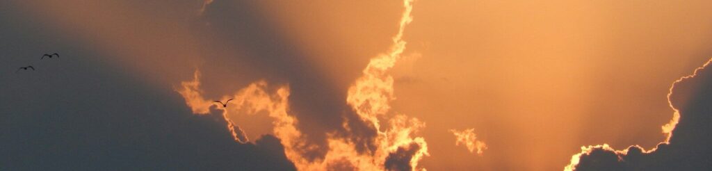a large cloud formation in the sky