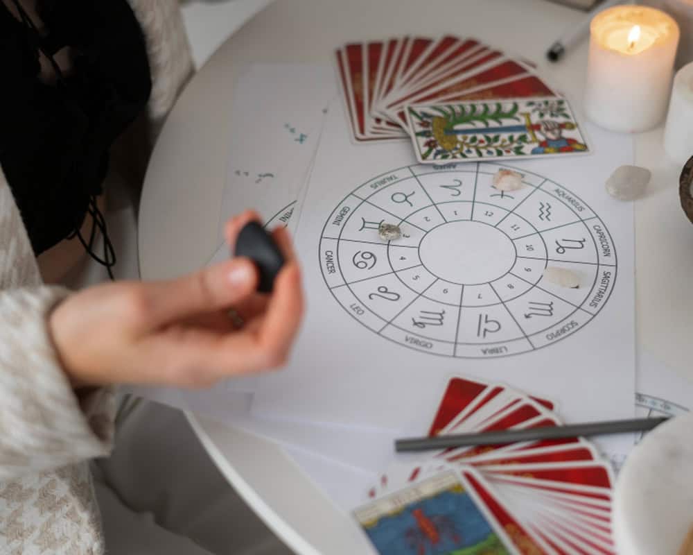 Astro Vastu House astrology reading with tarot cards for positive energy and harmony.