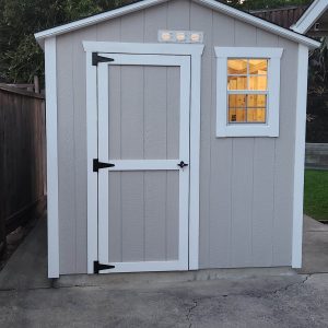 Atlas Shed garden shed with window and ventilation for durability.