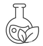 Bouteille et feuilles symbolisant l'écologie