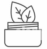 Icône de plantes dans un pot