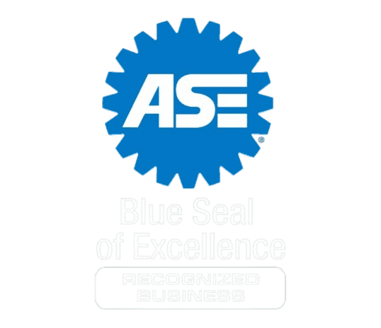 ASE Blue Seal of Excellence badge for trusted auto repair and maintenance services.