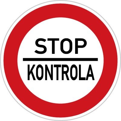 Dopravní značka Povinnost zastavit vozidlo