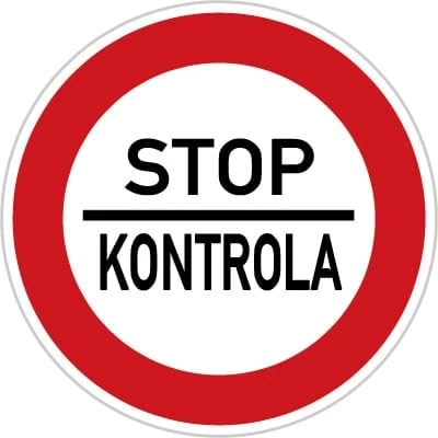 Dopravní značka Povinnost zastavit vozidlo