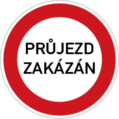 Dopravní značka Jiný zákaz