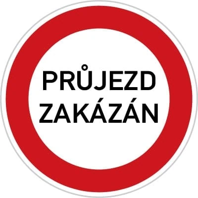 Dopravní značka Jiný zákaz