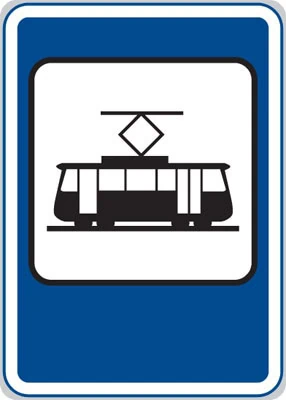 Dopravní značka Zastávka tramvaje