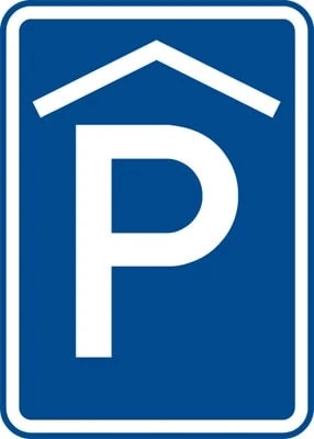 Dopravní značka Kryté parkoviště
