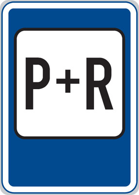 Dopravní značka Parkoviště P+R