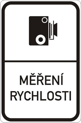 Dopravní značka Měření rychlosti