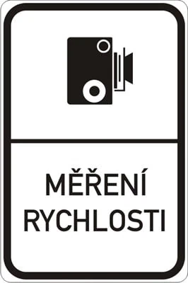 Dopravní značka Měření rychlosti