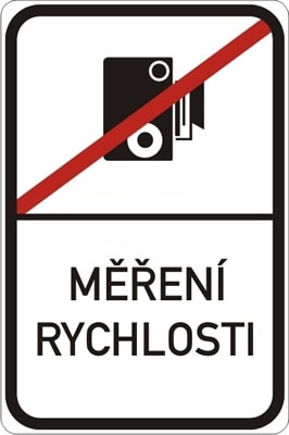 Dopravní značka Konec měření rychlosti
