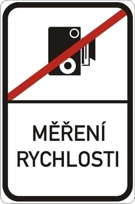 Dopravní značka Konec měření rychlosti