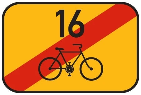 Dopravní značka Konec cyklistické trasy
