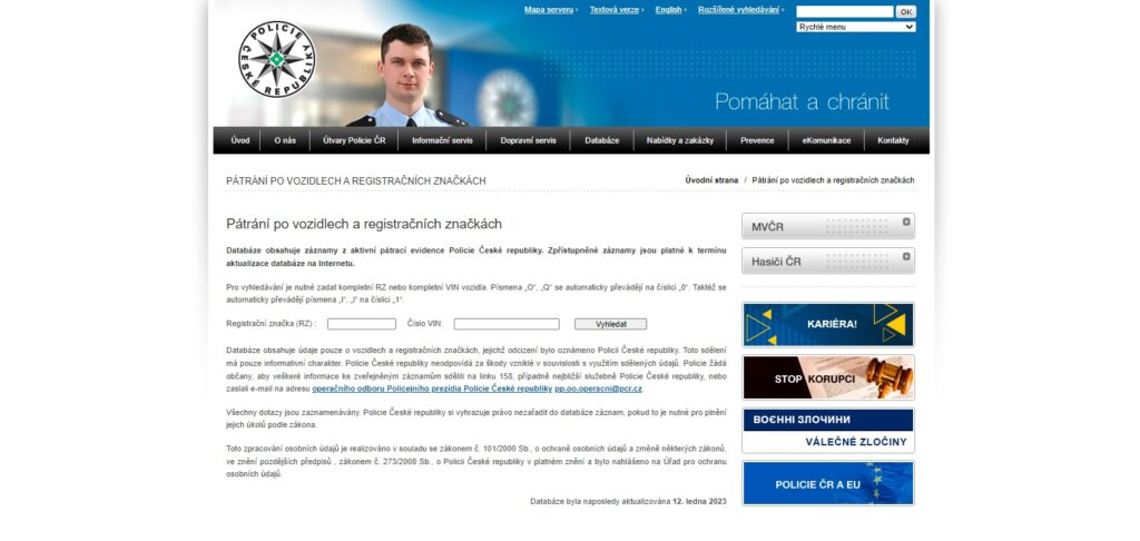 Aplikace Policie České republiky