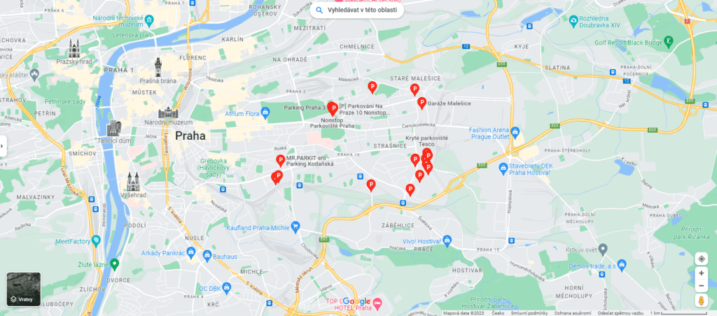 Parkování Praha 10