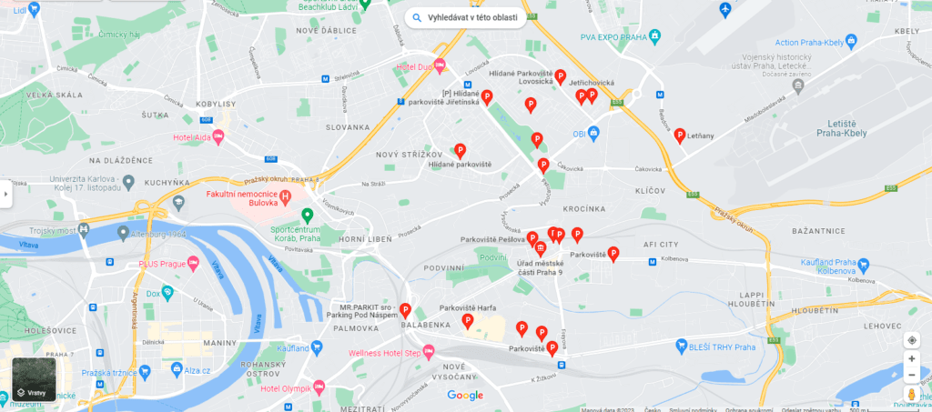 Parkování Praha 9