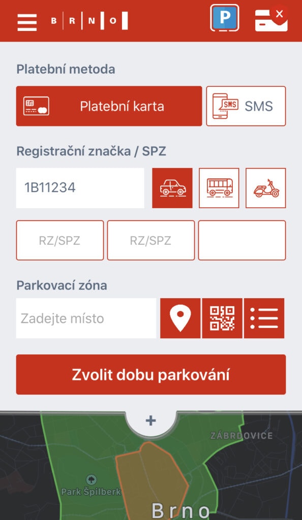 Aplikace ParkSimply