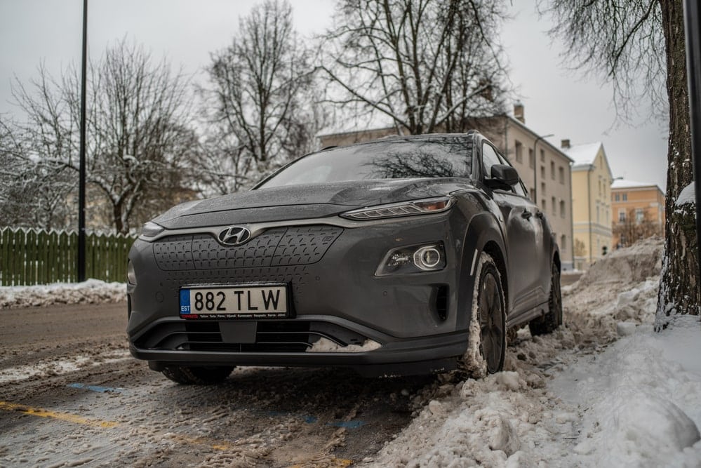dojezd elektromobilu v zimě