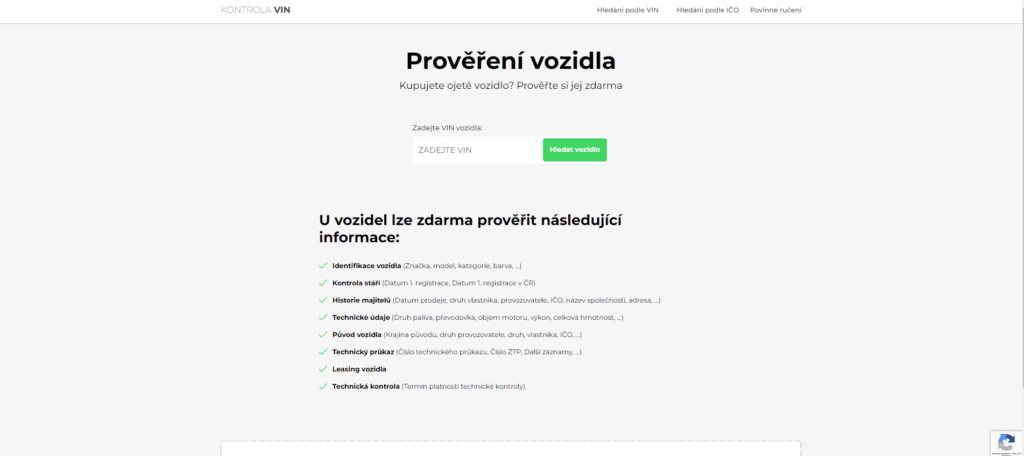 Kontrola VIN