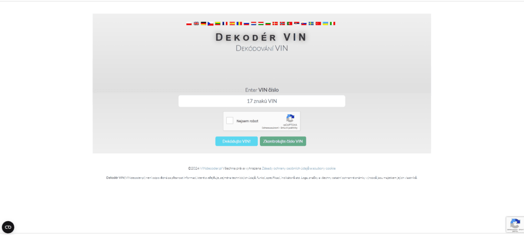 VIN decoder pl