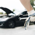 Auto po dopravní nehodě